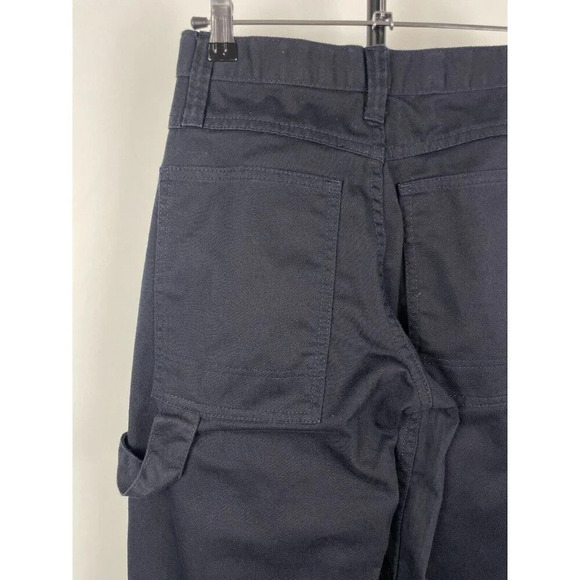 J. Galt Navy Blue Cargo Carpenter High Rise Wide Leg Cotton Blend Pants Size S - Picture 5 of 8